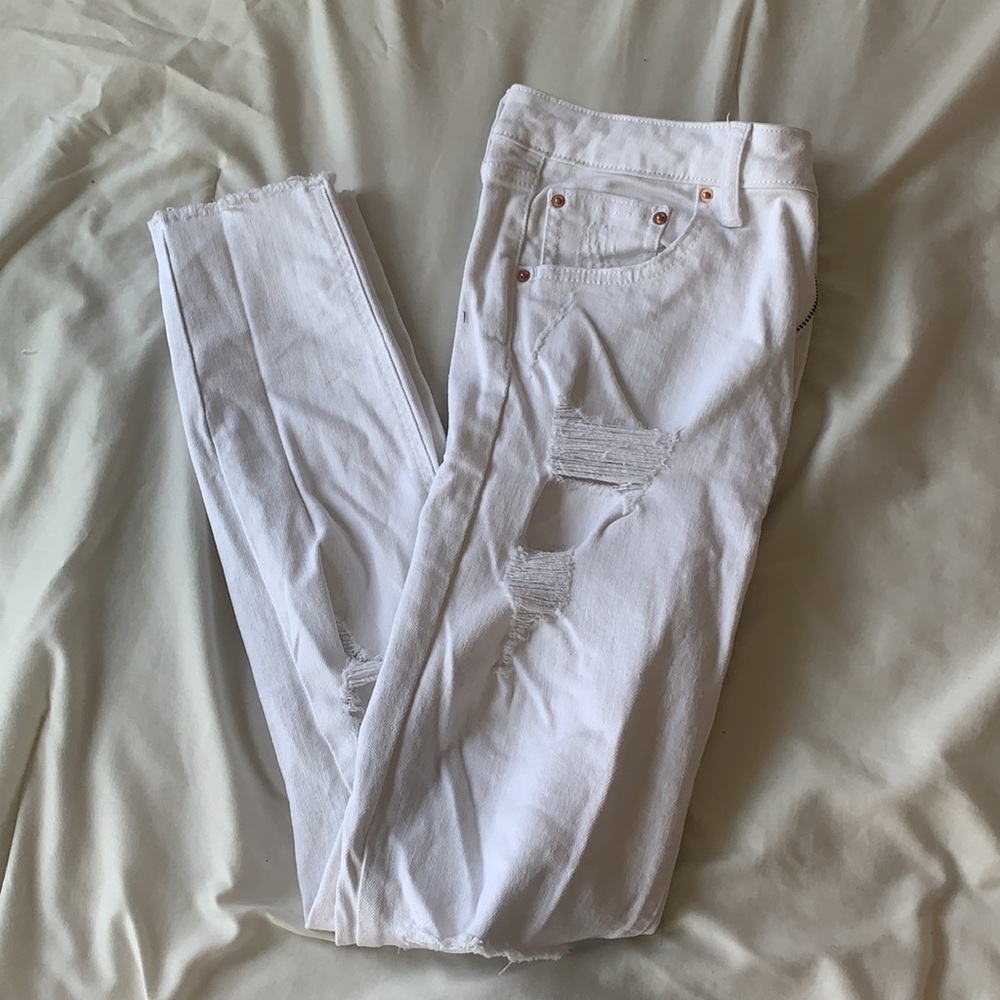 wild fable white ripped skinny jeans 8